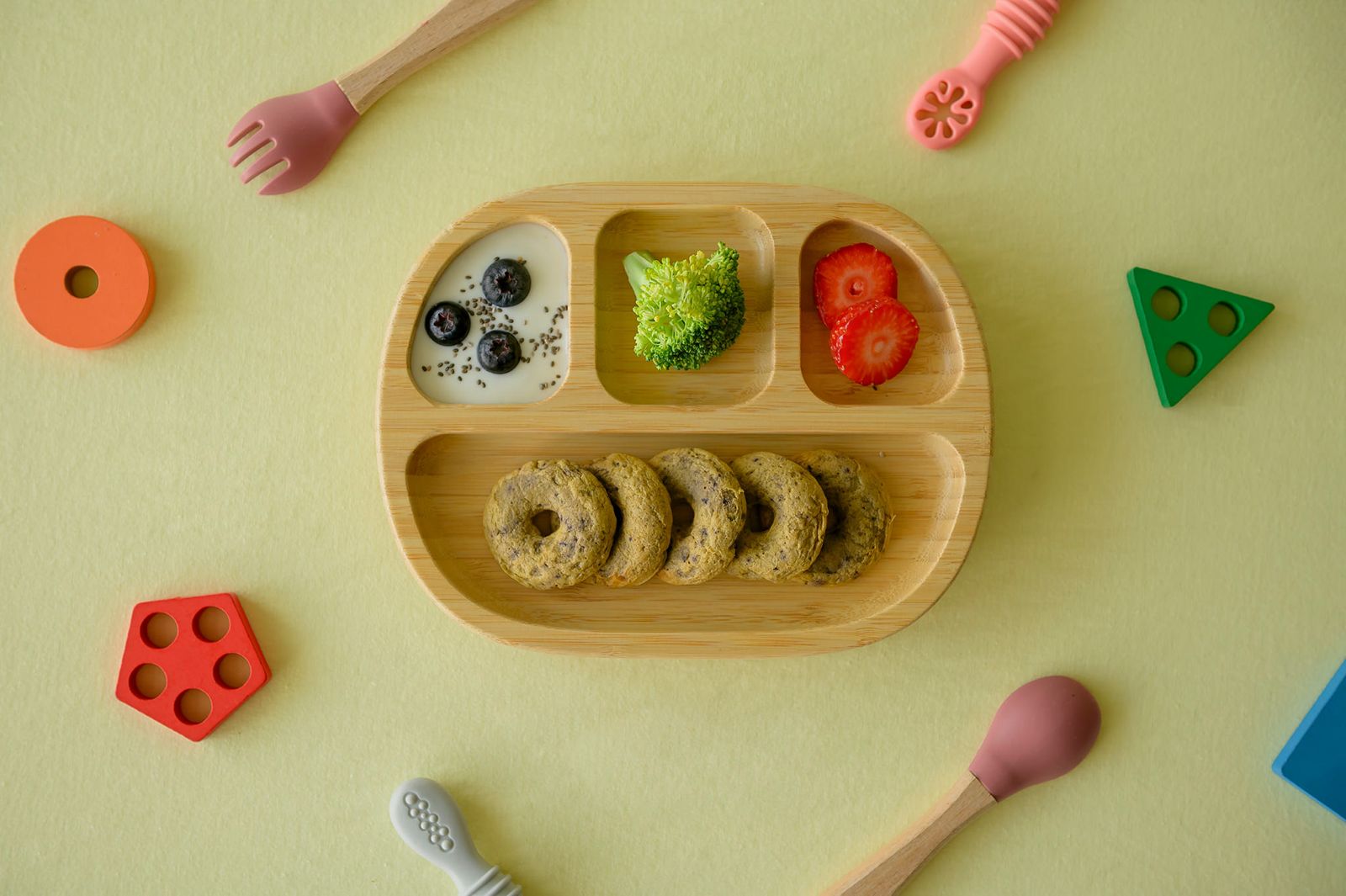 Donas de Plátano y Berries